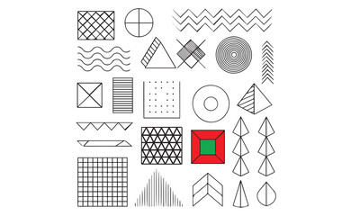 Abstract Geometric Shapes Vector Collection