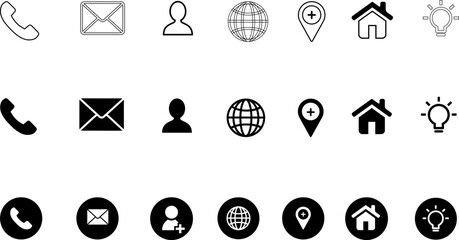 Creative icon set design 