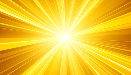 Obraz premium Radiating golden light bursts outward