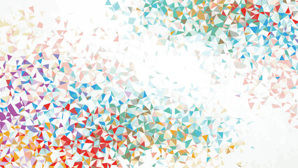 Scattered Geometric Shapes abstract background