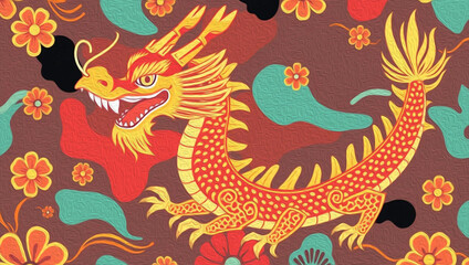 Naklejka premium Oriental pattern. Oil painting. Pattern for printing on wall decorations, covers, leaflets, business cards