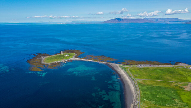 aerial view of the island of crete greece