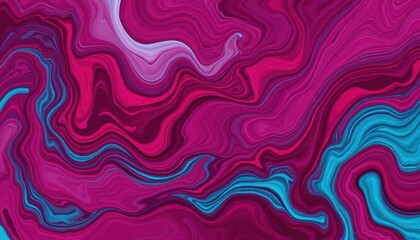 Obraz premium Abstract swirling pink and teal pattern