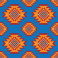 retro vintage ethnic aztec tribal acient pattern seamless background for fashion fabric and textile,2d illustration