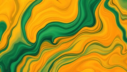 Obraz premium Abstract swirls of yellow and green