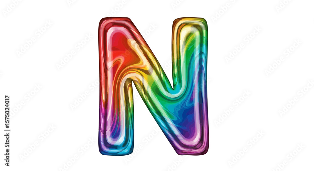 Poster vector download this colorful letter n image for free in high resolution alphabet n graphic design r