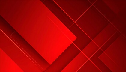 Red geometric abstract design