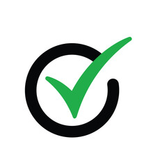 check mark icon button set. check box icon with right and wrong buttons and yes or no checkmark icons in green tick box and red cross