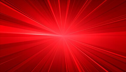 Fototapeta premium Red radiating lines burst outward