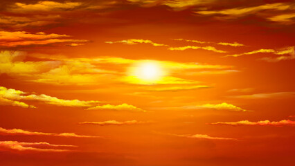 Obraz premium sunset sky with clouds