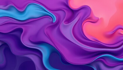 Obraz premium Abstract swirling purple, pink, and blue hues