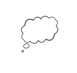 Speech bubble isolated on white background