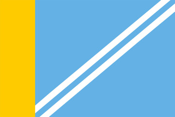 Flag of Piy-Khemsky district, Tuva, Russia, Flag background, EPS10. Vector illustration