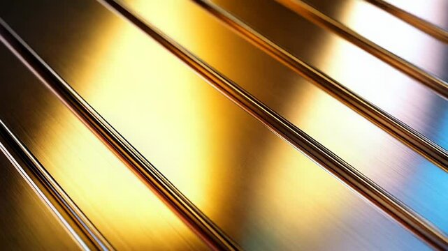 Brushed metal surface showing vibrant colors and texture
