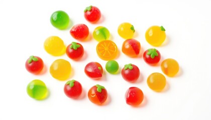 Assorted Fruit-Shaped Gummy Candies