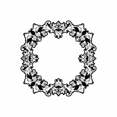 vintage floral frame