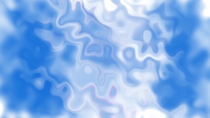 Abstract flowing blue and white organic shapes with soft glowing light and smooth gradients