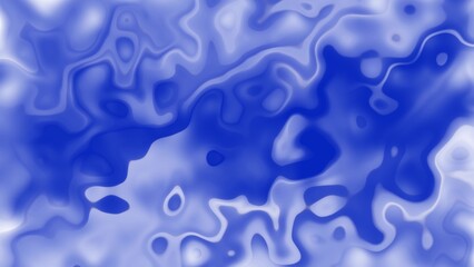 Abstract blue and white fluid motion with organic shapes and smooth gradients