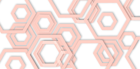Abstract geometric technology out color line hexagon polygonal honeycomb luxury pattern vector background.