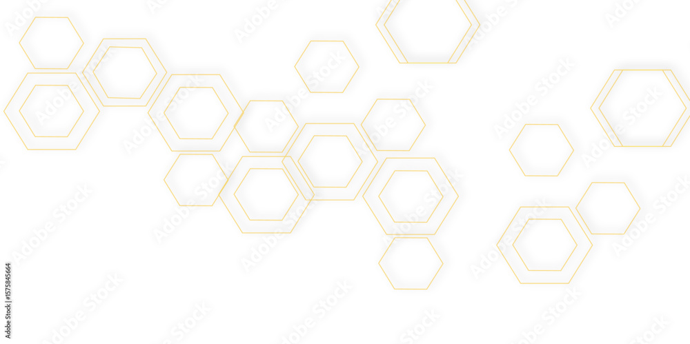 Poster abstract geometric technology out color line hexagon polygonal honeycomb luxury pattern vector backg