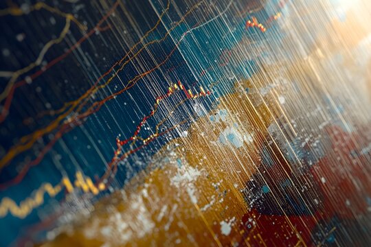 Abstract Financial Data Visualization with Graph Lines
