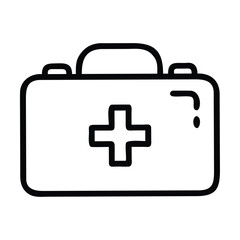 Obraz premium first aid kit icon