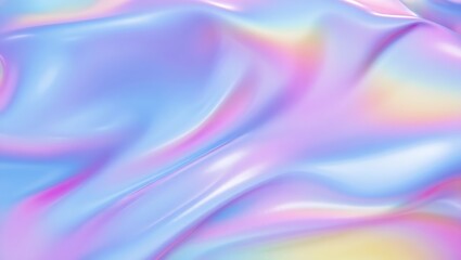 Holographic Iridescent Pastel Background Abstract Fluid Texture Design
