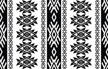 Ethnic Geometric Design.Ethnic Pattern in tribal, folk embroidery abstract art colorful. ornament print. Ethnic Geometric Design for wallpaper,carpet, clothing, fashion, fabric.	