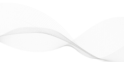 Fototapeta premium Abstract grey, white smooth element minimal mid century vector Aesthetic contemporary stripe line art, geometric shape in monochrome. Art form design for wall art, decoration, wallpaper.