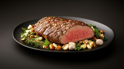 Delicious Plate of Savory Meat and Fresh Vegetables for Healthy Meal