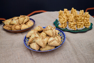 Delicious Traditional chuck chuck Pastries Beautifully Stacked in a Decorative Platter Ready for...