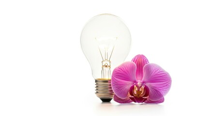 light bulbs and flowers