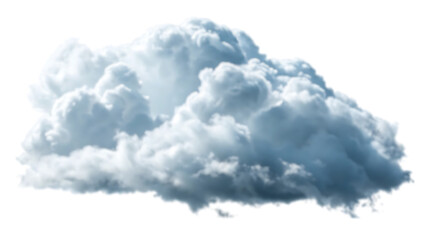Isolated Cumulus Cloud Transparent Background Image for Design Projects