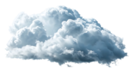 Isolated Cumulus Cloud Transparent Background Image for Design Projects