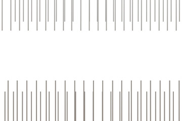 Abstract digital artwork featuring two rows of thin, vertical, multicolored lines. Lines vary in...