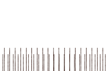 irregular line of vertical, textured, multicolored columns of varying heights, suggesting a cityscape or abstract forest at night