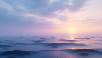 Obraz premium Peaceful Ocean Horizon at Sunrise