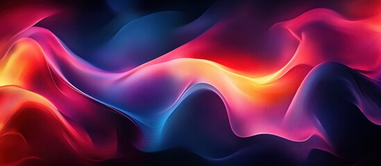 Obraz premium Abstract Gradient Waves with Neon Colors