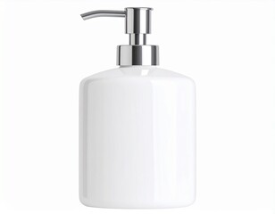 Modern Ceramic Bathroom Soap Dispenser Pump, minimal design, PNG