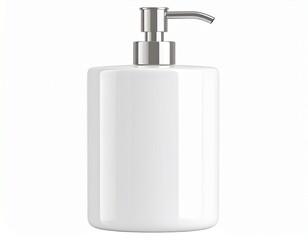 Modern Ceramic Bathroom Soap Dispenser Pump, minimal design, PNG