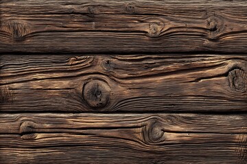 Dark Brown Rustic Wooden Planks Texture Background, Weathered Timber Surface