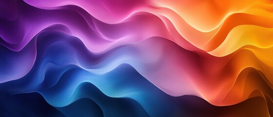 Obraz premium Abstract Wavy Background with Gradient Colors