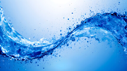 Water Wave Serenity: An image of pure tranquility and fluid beauty, capturing the essence of a dynamic water wave, its texture and movement rendered in stunning detail.