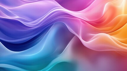 Fototapeta premium Abstract Wavy Pattern with Gradient Colors
