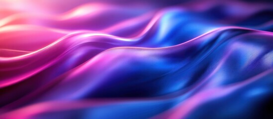 Fototapeta premium Abstract Wavy Pattern with Blue and Pink Hues