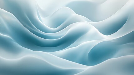 Obraz premium Abstract Blue and White Wavy Fabric Texture