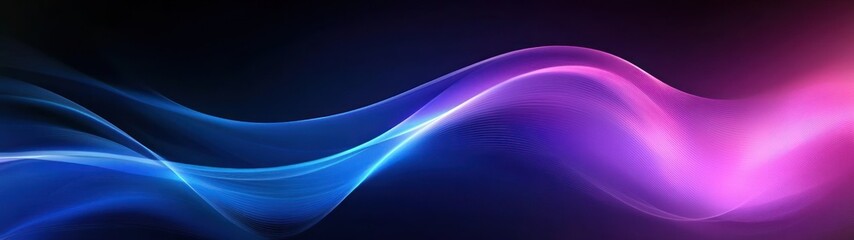 Abstract Purple and Blue Wave Background