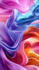 Obraz premium Abstract Swirling Liquid in Vibrant Colors