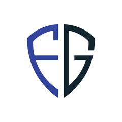 FG Shield Letter Logo – Strong Geometric Brand Emblem