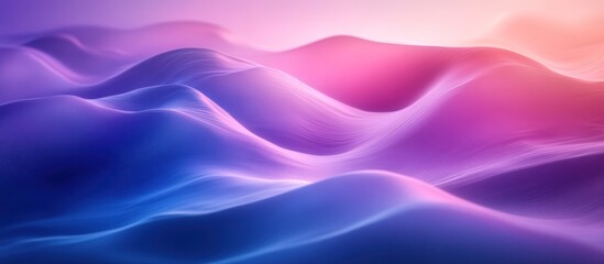 Obraz premium Abstract Purple and Pink Wavy Landscape